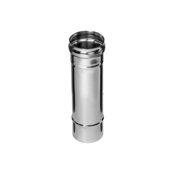 Дымоходная труба FERRUM 0.25 м, ф110, сталь AISI 430, толщина стали 0.5 мм f0802 Дымоходная труба FERRUM 0.25 м, ф110, сталь AISI 430, толщина стали 0.5 мм f0802
