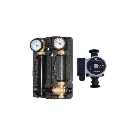 Насосная группа Hoobs DN25, с термосмесителем, с насосом UPSO25-65 20-45С HB-21355N-F3-G60 Насосная группа Hoobs DN25, с термосмесителем, с насосом UPSO25-65 20-45С HB-21355N-F3-G60