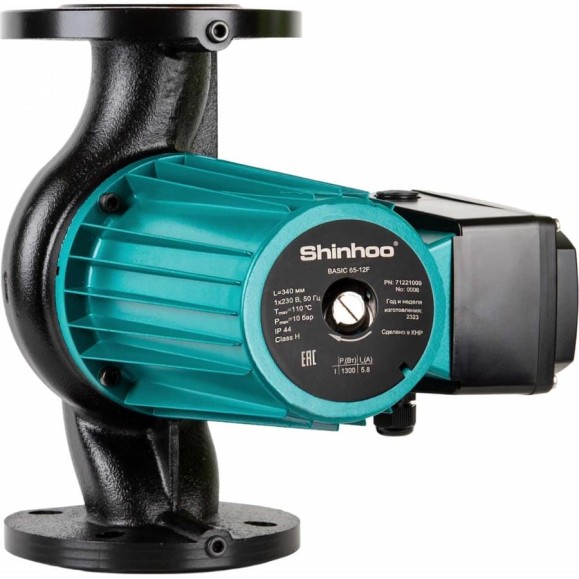 Насос циркуляционный Shinhoo BASIC 65-12SF 380V /24/ 71222007 Насос циркуляционный Shinhoo BASIC 65-12SF 380V /24/ 71222007