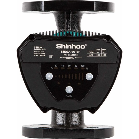 Насос циркуляционный MEGA 40-10F 230V /96/ SHINHOO 71121006 Насос циркуляционный MEGA 40-10F 230V /96/ SHINHOO 71121006