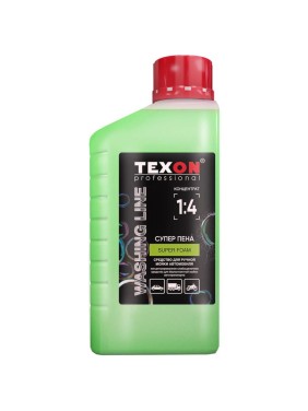 Автошампунь "Супер-пена" 1:4 для бесконтактной мойки 1000 мл TEXON TX187416