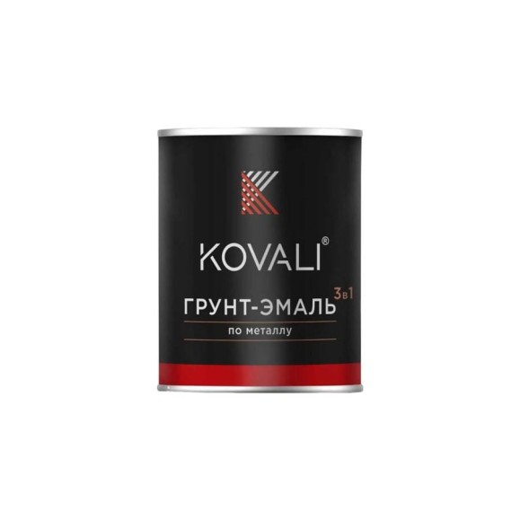 Грунт-эмаль 3 в 1 KOVALI полуглянец, Океанская синь RAL 5020, 10 кг kov3.1.6С5020