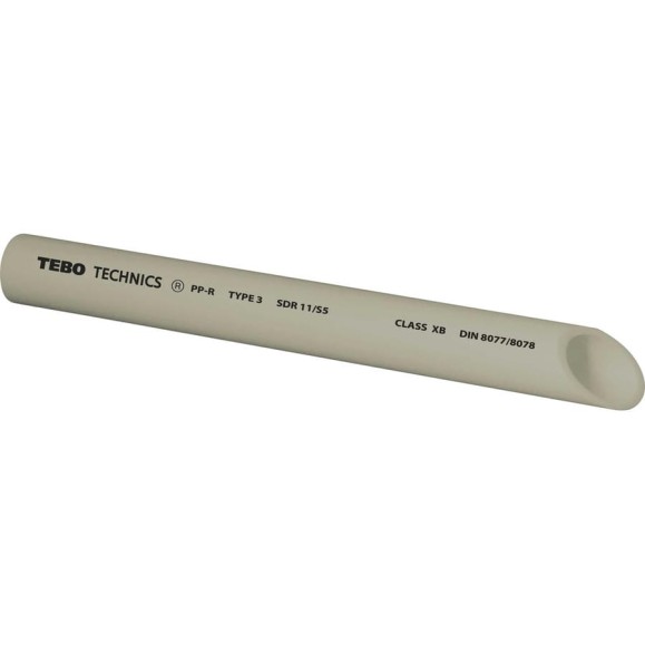 Труба TEBO PPR 32x2,9мм SDR11 4м серый 031010104 Труба TEBO PPR 32x2,9мм SDR11 4м серый 031010104