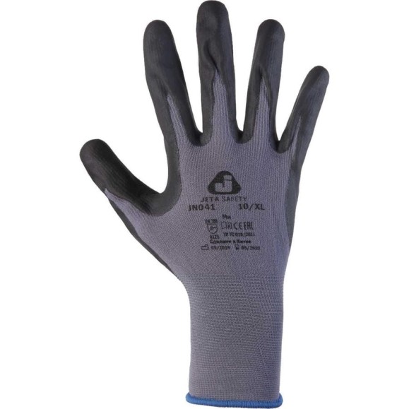 Перчатки для точных работ с пенонитриловым покрытием Jeta Safety р.8/M JN041-M