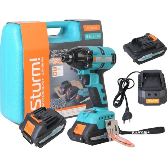 Аккумуляторный винтоверт Sturm CD300H