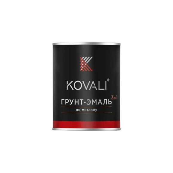 Грунт-эмаль 3 в 1 KOVALI матовая, светло-серая RAL 7035, 0.8 кг kov3.2.1А7035