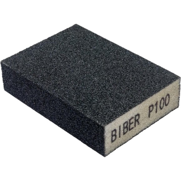 Губка шлифовальная четырехсторонняя р100, 100x70x25мм (25/250) Biber 70673 тов-149932 Губка шлифовальная четырехсторонняя р100, 100x70x25мм (25/250) Biber 70673 тов-149932