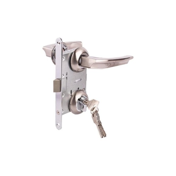 Замок врезной MARLOK 85/5411-ЦМ60 межосевое 85 мм (Тип 4) SN (никель) 029149