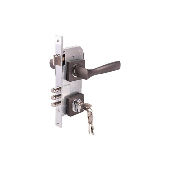 Замок врезной MARLOK 85/5218-ЦМ60 межосевое 85 мм (Тип 2) GF (графит) 029125