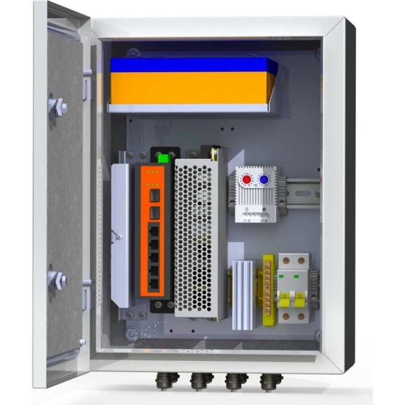 Коммутационный термошкаф MASTERMANN 6УТП 4КУ ГЗ 300х400х210 мм IP 66 00-00015645