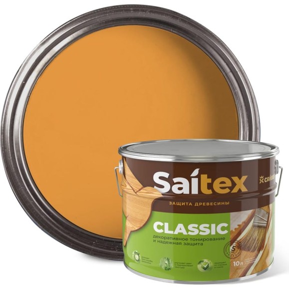 Алкидный антисептик Сайвер Saitex Classic орегон 10л 4607074774712