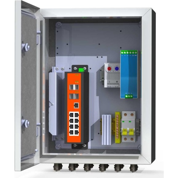 Коммутационный термошкаф MASTERMANN 6УТП 8КУ 300х400х210 мм IP 66 00-00015655