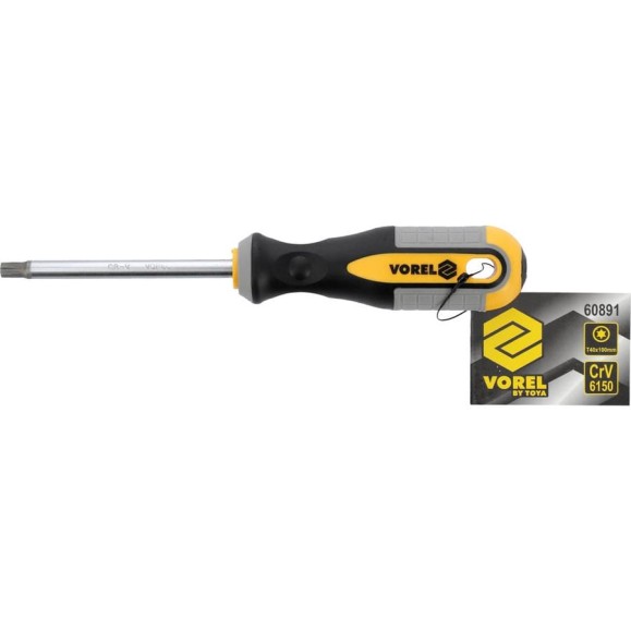 Отвёртка VOREL TORX Т40x100мм CrV 60891