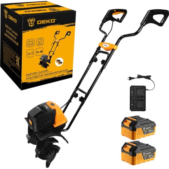 Культиватор аккумуляторный DEKO DKET40V, 2x20В, 2x4.0Ач 065-1232