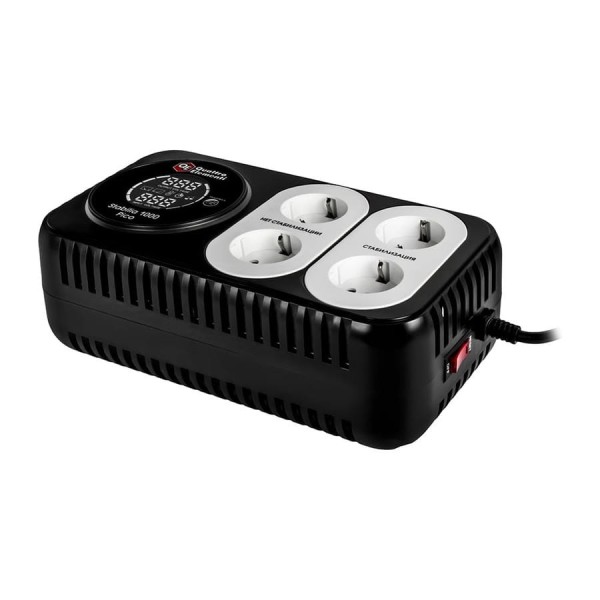 Стабилизатор напряжения QUATTRO ELEMENTI Stabilia 1000 Pico (1000 ВА, 160-280 В, компактный) 917-735