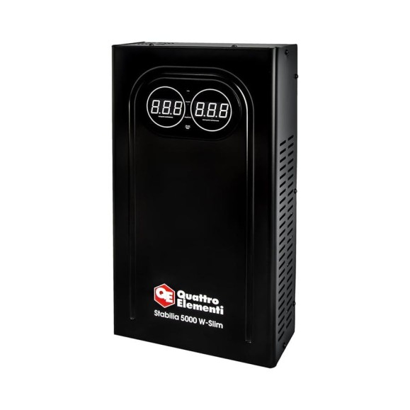 Стабилизатор напряжения настенный QUATTRO ELEMENTI Stabilia 5000 W-Slim (5000 ВА, 140-270 В) 917-810 Стабилизатор напряжения настенный QUATTRO ELEMENTI Stabilia 5000 W-Slim (5000 ВА, 140-270 В) 917-810
