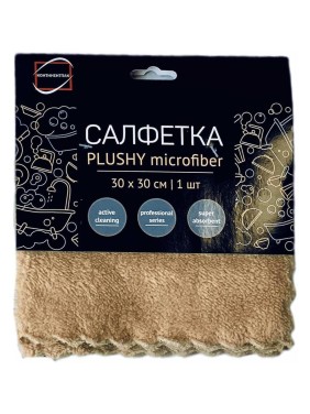 Салфетка из микрофибры Континентпак 30x30 см 1 шт. PLUSHY 139534