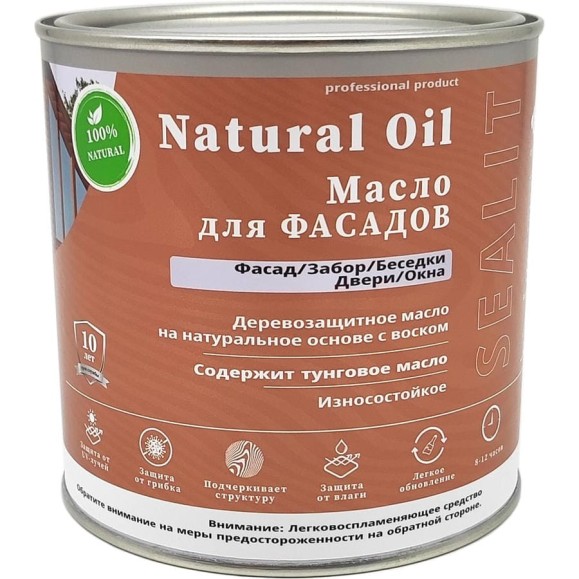 Масло для фасадов Sealit 5 л дуб 26-0610 Масло для фасадов Sealit 5 л дуб 26-0610