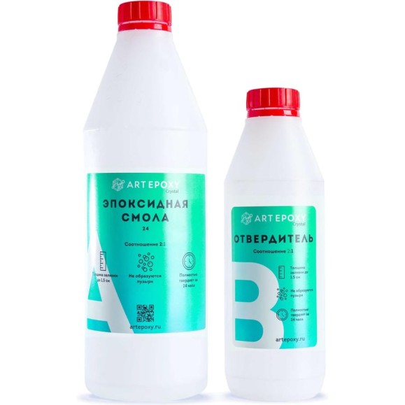 Эпоксидная смола для творчества (быстросохнущая) ArtEpoxy Quick, 1 кг Crystal ВИ-21647 Эпоксидная смола для творчества (быстросохнущая) ArtEpoxy Quick, 1 кг Crystal ВИ-21647