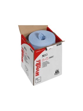 Рулон в коробке Kimberly-Clark WYPALL X60 Multibox, голубой, 150 салф/упак 8380 Рулон в коробке Kimberly-Clark WYPALL X60 Multibox, голубой, 150 салф/упак 8380
