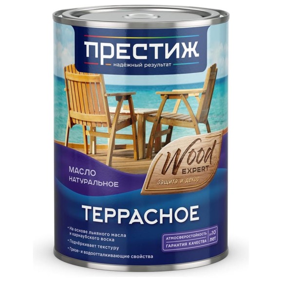 Масло террасное натуральное ПРЕСТИЖ 0.9 л 264293 Масло террасное натуральное ПРЕСТИЖ 0.9 л 264293