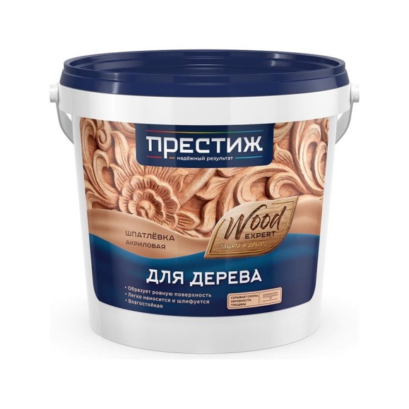 Шпатлевка по дереву ПРЕСТИЖ орех, 1 кг 264301 Шпатлевка по дереву ПРЕСТИЖ орех, 1 кг 264301