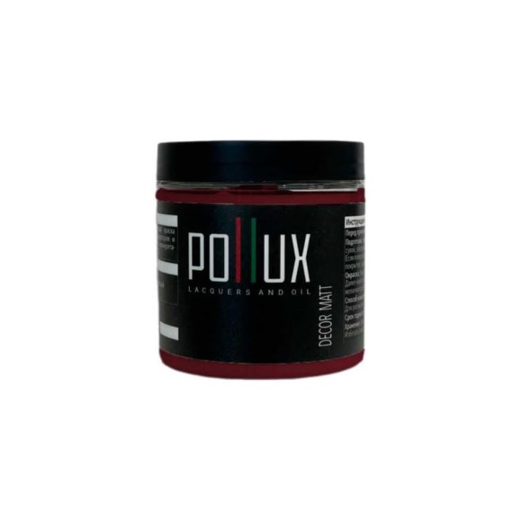 Краска для мебели Pollux Decor Matt для кухни, дерева, декора, акриловая, без запаха, матовая, быстросохнущая, объем 500 мл, цвет винно-красный (RAL 3005) PDM-3005-05L Краска для мебели Pollux Decor Matt для кухни, дерева, декора, акриловая, без запаха, матовая, быстросохнущая, объем 500 мл, цвет винно-красный (RAL 3005) PDM-3005-05L