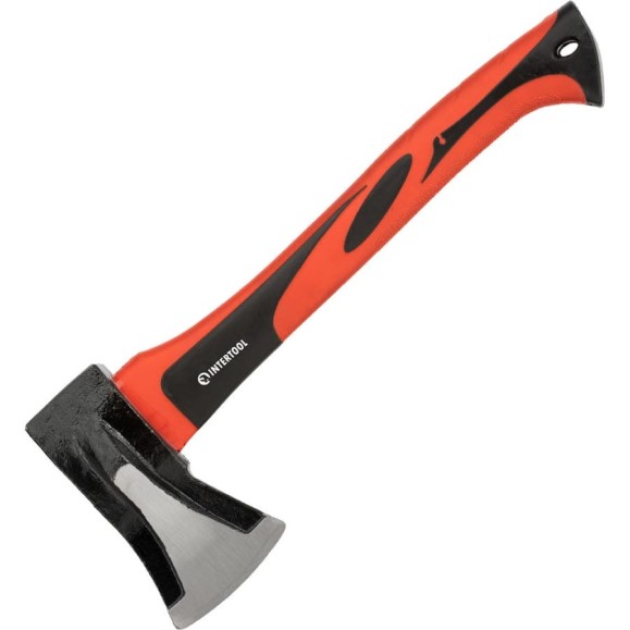 Колун кованый INTERTOOL 1000 г, ручка из фибергласса HT-0274