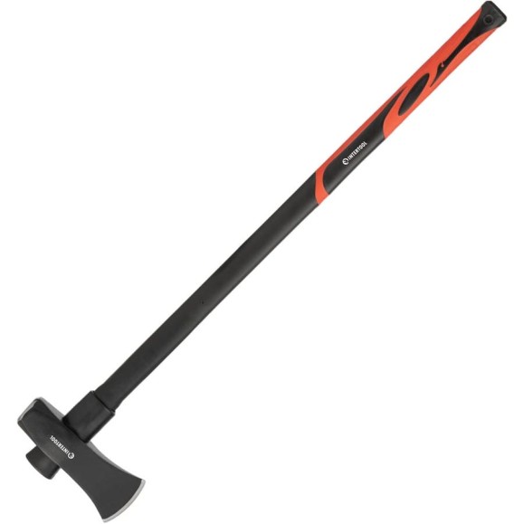 Колун кованый INTERTOOL 2500 г, ручка из фибергласса HT-0273