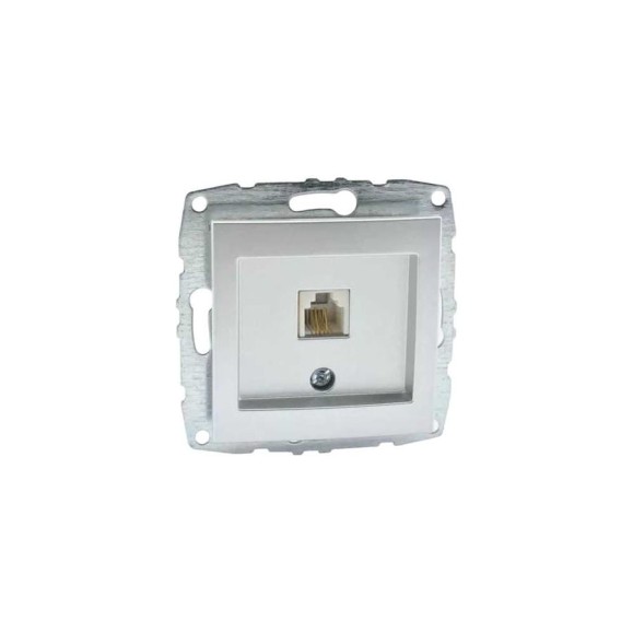 Розетка Mono Electric L / D Механизм Телефонная цифровая (Rj11 623K) Белая 500-001905-124