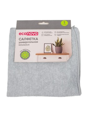 Салфетка для уборки Econova 1шт, 40x40 см 414040311