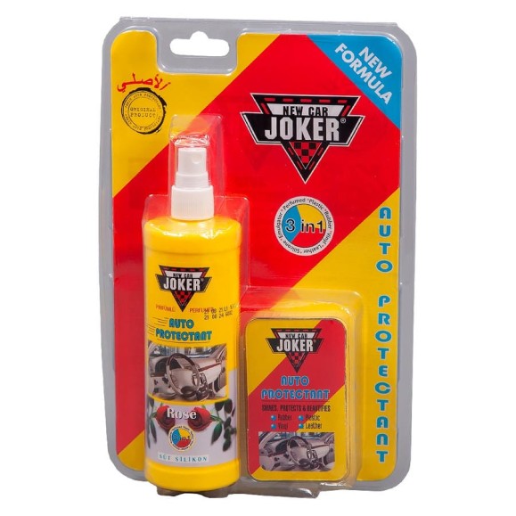 Защитный полироль Joker с губкой, роза (250 мл) JK rose Защитный полироль Joker с губкой, роза (250 мл) JK rose