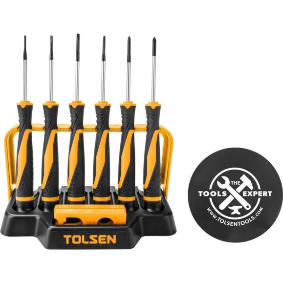 Набор прецизионных отверток TOLSEN GRIPro 8 предметов 20193