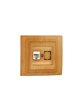 Розетка компьютерная MONO ELECTRIC Larıssa (Rj45 Cat 6) Дуб 103-313105-125