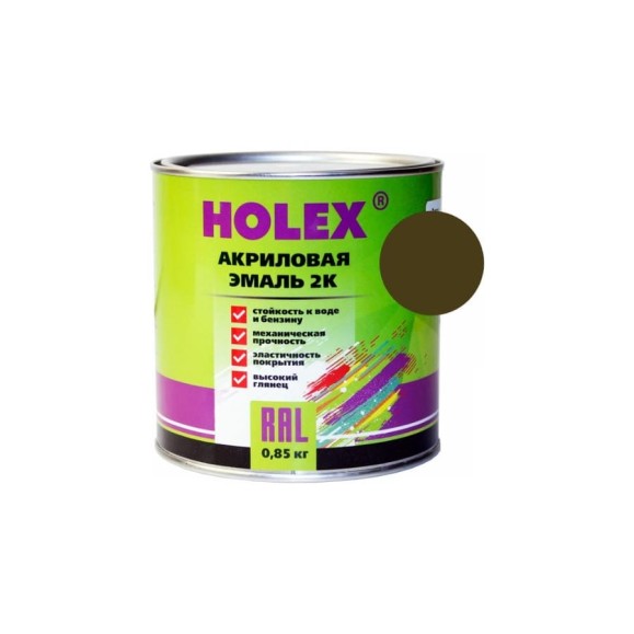 Акриловая автоэмаль Holex 303 2К защитная матовая 0,85 кг HAS-388637 Акриловая автоэмаль Holex 303 2К защитная матовая 0,85 кг HAS-388637