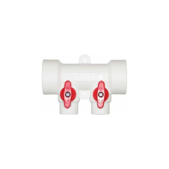 Коллектор AQUALINK PP-R с шаровыми кранами 32x20 2 выхода 03782 Коллектор AQUALINK PP-R с шаровыми кранами 32x20 2 выхода 03782