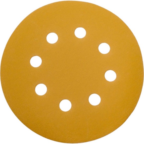 Диск абразивный с липучкой Sandpaper (yellow) 125 мм, 8 отверстий, P400, 10 шт BRUSHTEX 125Y8-400 Диск абразивный с липучкой Sandpaper (yellow) 125 мм, 8 отверстий, P400, 10 шт BRUSHTEX 125Y8-400