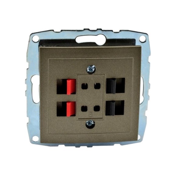 Розетка MONO ELECTRIC L / D Механизм ( Hı-Fı ) 2 Входа Бронза 500-002305-142 Розетка MONO ELECTRIC L / D Механизм ( Hı-Fı ) 2 Входа Бронза 500-002305-142
