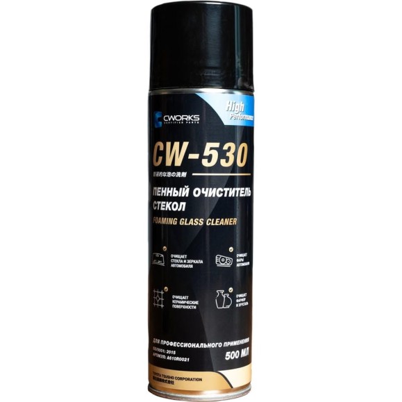 Очиститель стёкол пенный CWORKS CW530 500мл A610R0021 Очиститель стёкол пенный CWORKS CW530 500мл A610R0021