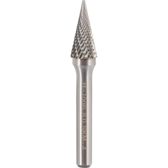 Бор-фреза твердосплавная форма M(SKM) 8.0x20x60 мм, S=6 мм H-Tools HM 116036HT