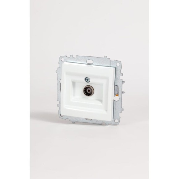 Розетка TV (кoнцевая) Elbi Zena Vega белоснежный M+K 609-015600-246