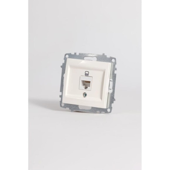 Розетка компьютерная (Cat 6) Elbi Zena Vega белый M+K 609-010200-247 Розетка компьютерная (Cat 6) Elbi Zena Vega белый M+K 609-010200-247