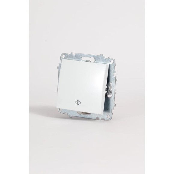 Переключатель проходной Elbi Zena Vega белоснежный M+K 609-015600-214 Переключатель проходной Elbi Zena Vega белоснежный M+K 609-015600-214