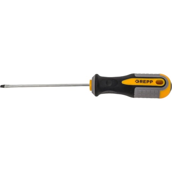 Шлицевая отвертка GREPP SL3*100мм, CrV, 3х-компонентная рукоятка 201-003