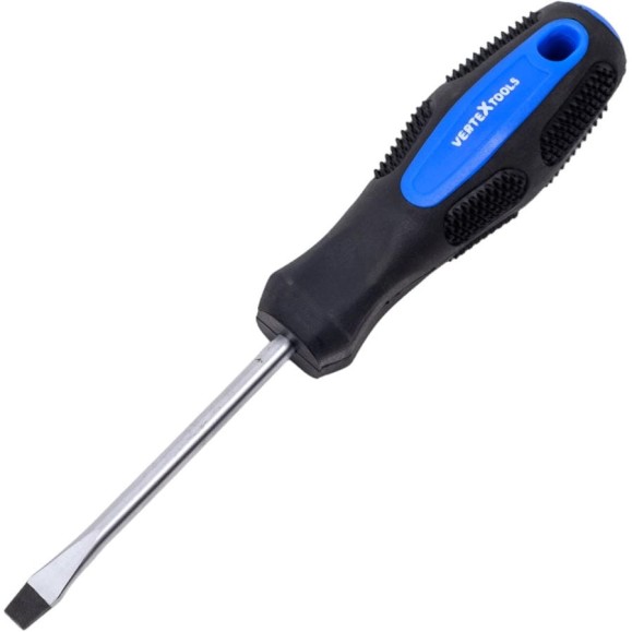 Шлицевая отвертка vertextools 5x75 мм 0051-5-75