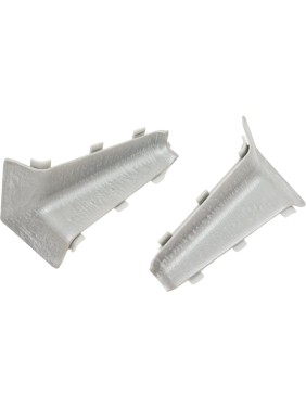 Внутренний угол ПилотПро для алюминиевого плинтуса 09165, серый металлик, 2 шт. 19222