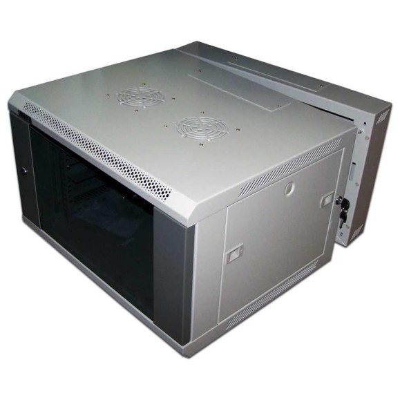 Шкаф настенный 3-секционный TWT 27U 600x600, стеклянная дверь, I TWT-CBW3-27U-6x6