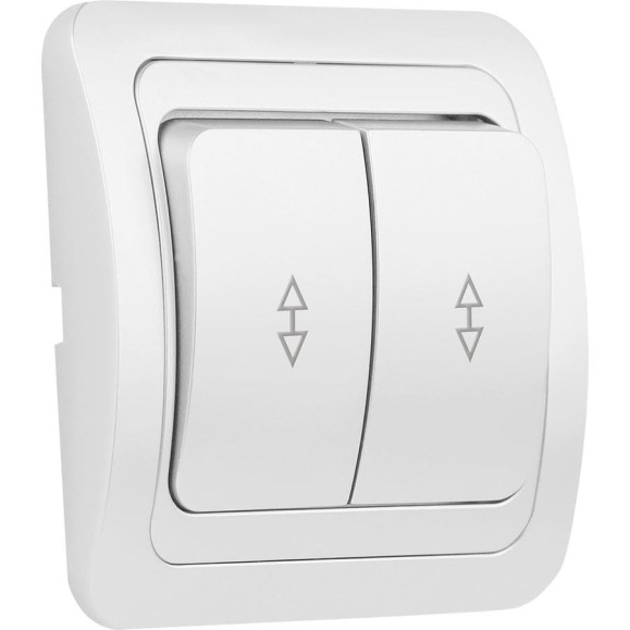 Выключатель проходной Smartbuy 2-клавишный 10А белый "Марс" SBE-02w-10-SW22-0 Выключатель проходной Smartbuy 2-клавишный 10А белый "Марс" SBE-02w-10-SW22-0