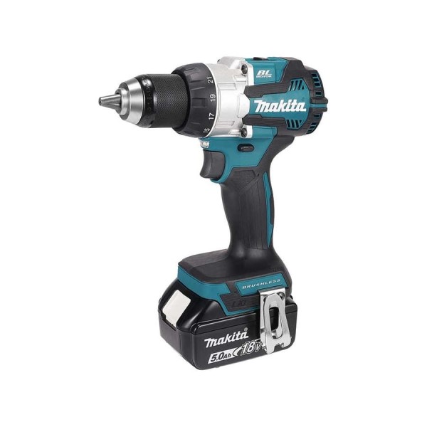 Аккумуляторная дрель-шуруповерт Makita 18V (2*АКБ 5 Ач, ЗУ) DDF489RTJ