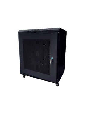 Шкаф телекоммуникационный "КОМПАНИЯ ФОРТОН" 12U, 530*400*600, 0.6mm, Black perforated door 12U530400600BP